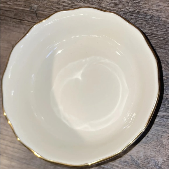 Lenox Collections Rose Blossom 4.5” 5.5” Bowls 24k Gold Trim Set Of 2 - Picture 4 of 9